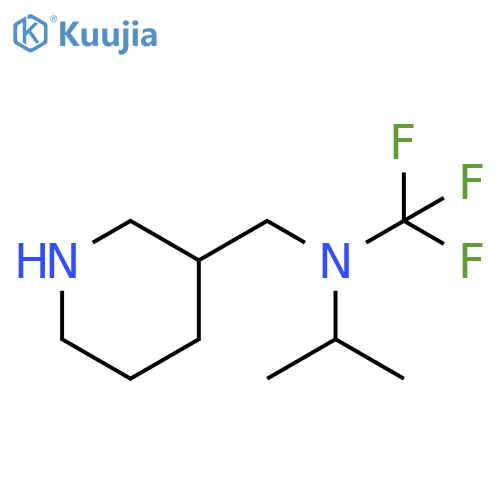 N-(Piperidin-3-ylmethyl)-N-(trifluoromethyl)propan-2-amine structure