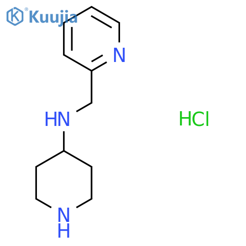 N-(pyridin-2-yl)methylpiperidin-4-amine hydrochloride structure