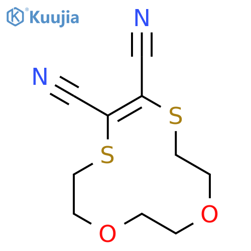 1,4-Dioxa-7,10-dithiacyclododec-8-ene-8,9-dicarbonitrile structure