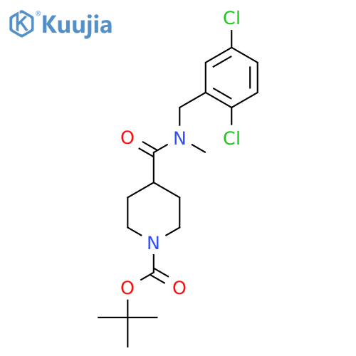 Tert-Butyl 4-((2,5-dichlorobenzyl)(methyl)carbamoyl)piperidine-1-carboxylate structure
