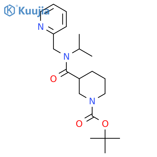 Tert-Butyl 3-(isopropyl(pyridin-2-ylmethyl)carbamoyl)piperidine-1-carboxylate structure