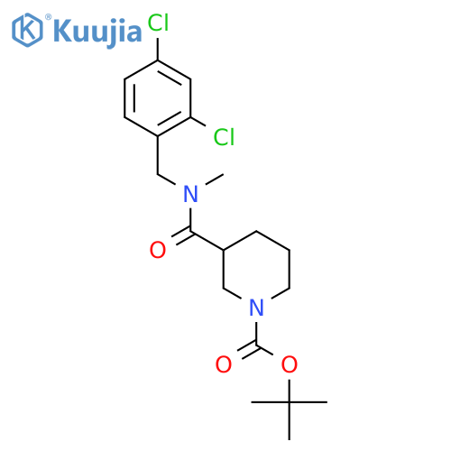Tert-Butyl 3-((2,4-dichlorobenzyl)(methyl)carbamoyl)piperidine-1-carboxylate structure