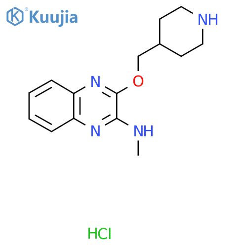 N-Methyl-3-(piperidin-4-ylmethoxy)quinoxalin-2-amine hydrochloride structure