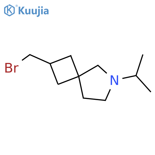 2-(Bromomethyl)-6-isopropyl-6-azaspiro[3.4]octane structure