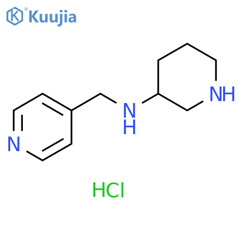 4-Pyridinemethanamine, N-3-piperidinyl-, hydrochloride (1:1) structure