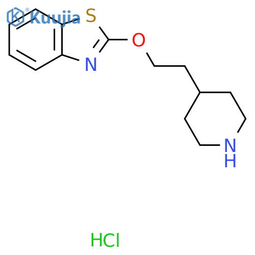 2-(2-(Piperidin-4-yl)ethoxy)benzo[d]thiazole hydrochloride structure
