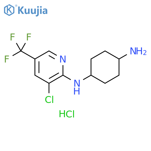 1,4-Cyclohexanediamine, N1-[3-chloro-5-(trifluoromethyl)-2-pyridinyl]-, hydrochloride (1:1) structure