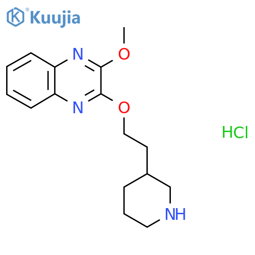 2-Methoxy-3-(2-(piperidin-3-yl)ethoxy)quinoxaline hydrochloride structure