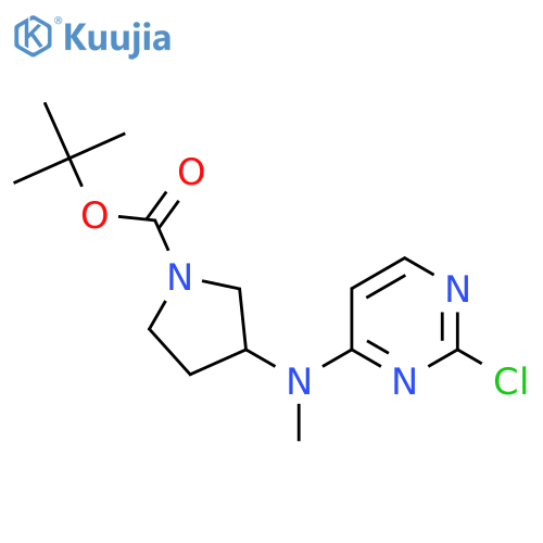 Tert-Butyl 3-((2-chloropyrimidin-4-yl)(methyl)amino)pyrrolidine-1-carboxylate structure