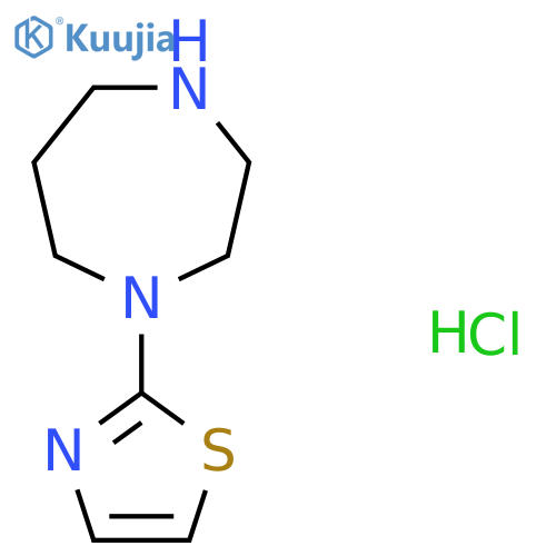2-(1,4-Diazepan-1-yl)thiazole hydrochloride structure