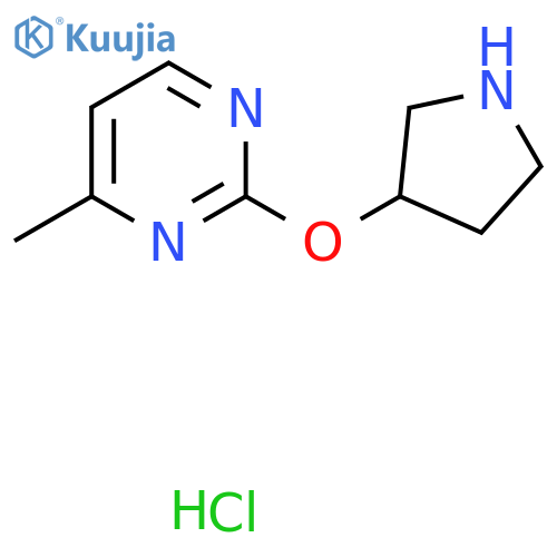 4-Methyl-2-(pyrrolidin-3-yloxy)pyrimidine hydrochloride structure