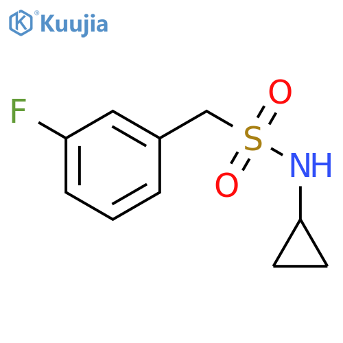 N-Cyclopropyl-1-(3-fluorophenyl)methanesulfonamide structure