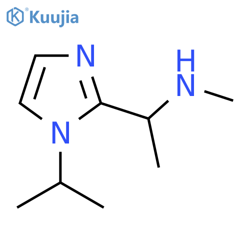 1-(1-Isopropyl-1H-imidazol-2-yl)-N-methylethanamine structure
