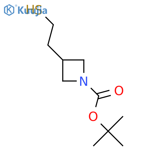 tert-butyl 3-(2-sulfanylethyl)azetidine-1-carboxylate structure