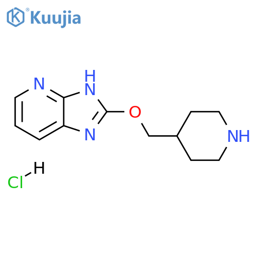 2-(piperidin-4-ylmethoxy)-3H-imidazo[4,5-b]pyridine hydrochloride structure