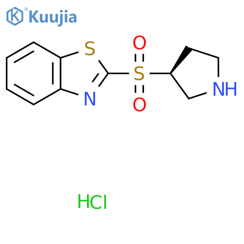 (S)-2-(Pyrrolidin-3-ylsulfonyl)benzo[d]thiazole hydrochloride structure