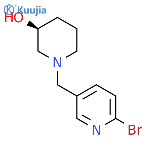 (S)-1-((6-Bromopyridin-3-yl)methyl)piperidin-3-ol structure