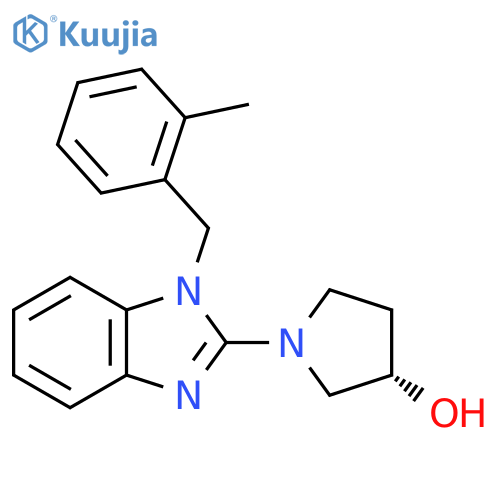 (S)-1-(1-(2-Methylbenzyl)-1H-benzo[d]imidazol-2-yl)pyrrolidin-3-ol structure