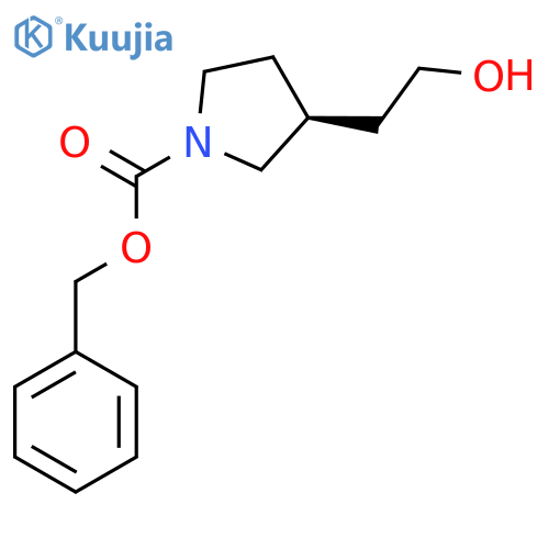 benzyl (3S)-3-(2-hydroxyethyl)pyrrolidine-1-carboxylate structure