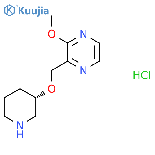 (S)-2-Methoxy-3-((piperidin-3-yloxy)methyl)pyrazine hydrochloride structure