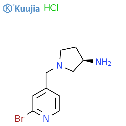 (R)-1-((2-Bromopyridin-4-yl)methyl)pyrrolidin-3-amine hydrochloride structure