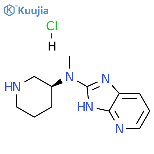 (S)-N-methyl-N-(piperidin-3-yl)-3H-imidazo[4,5-b]pyridin-2-amine hydrochloride structure