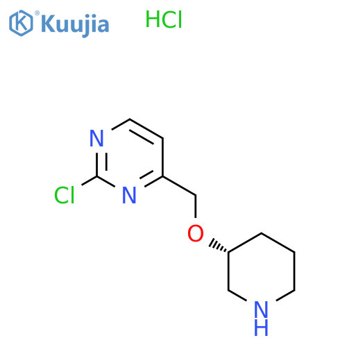 2-Chloro-4-((R)-piperidin-3-yloxymethyl)pyrimidine hydrochloride structure
