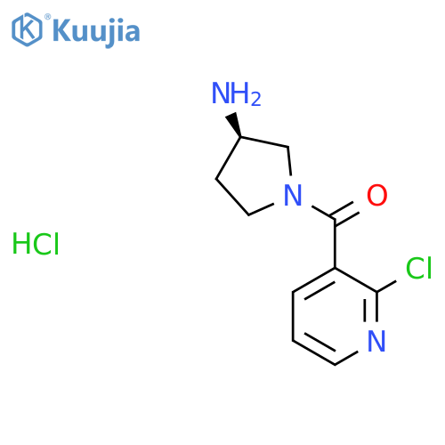 (R)-(3-Aminopyrrolidin-1-yl)(2-chloropyridin-3-yl)methanone hydrochloride structure