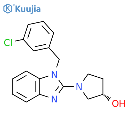 (S)-1-(1-(3-Chlorobenzyl)-1H-benzo[d]imidazol-2-yl)pyrrolidin-3-ol structure