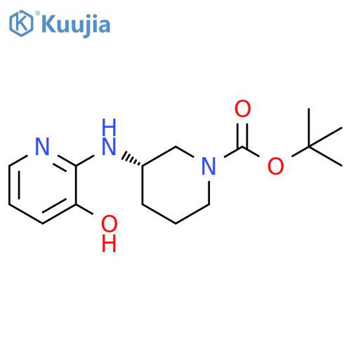 1-Piperidinecarboxylic acid, 3-[(3-hydroxy-2-pyridinyl)amino]-, 1,1-dimethylethyl ester, (3S)- structure
