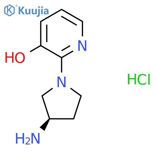 (R)-2-(3-Aminopyrrolidin-1-yl)pyridin-3-ol hydrochloride structure