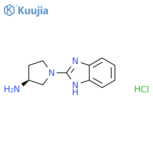 3-Pyrrolidinamine, 1-(1H-benzimidazol-2-yl)-, hydrochloride (1:1), (3S)- structure