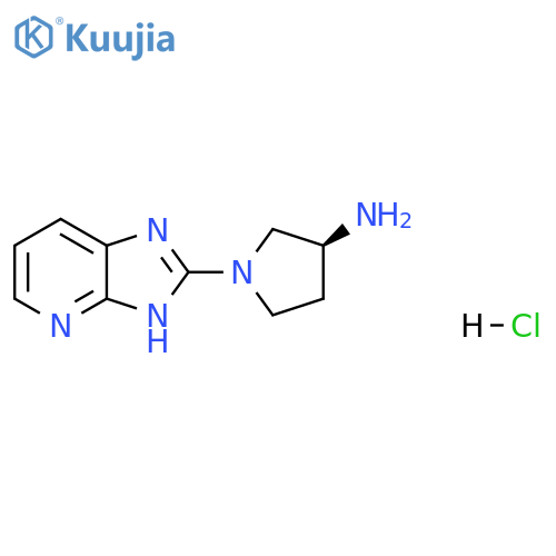 (S)-1-(3H-imidazo[4,5-b]pyridin-2-yl)pyrrolidin-3-amine hydrochloride structure