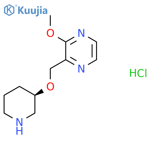 (R)-2-Methoxy-3-((piperidin-3-yloxy)methyl)pyrazine hydrochloride structure