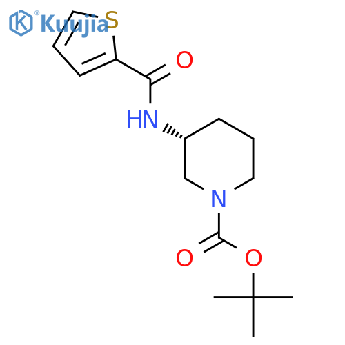 (R)-Tert-butyl 3-(thiophene-2-carboxamido)piperidine-1-carboxylate structure