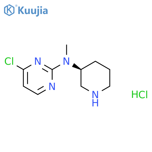 4-Chloro-N-methyl-N-[(3S)-piperidin-3-yl]pyrimidin-2-amine;hydrochloride structure