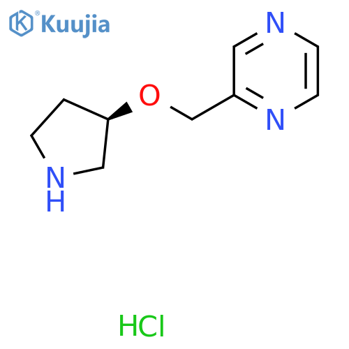 (R)-2-((Pyrrolidin-3-yloxy)methyl)pyrazine hydrochloride structure