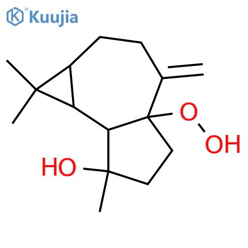 10(14)-Aromadendrene-1,4-diol; (1β,4β,5β,6α,7α)-form, 1-Hydroperoxide structure