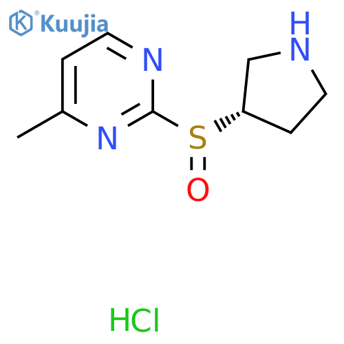 4-Methyl-2-((R)-((S)-pyrrolidin-3-yl)sulfinyl)pyrimidine hydrochloride structure