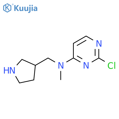2-chloro-N-methyl-N-[(pyrrolidin-3-yl)methyl]pyrimidin-4-amine structure