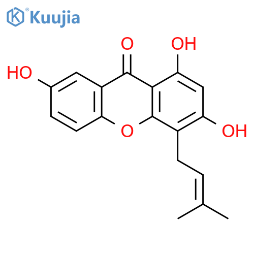 9H-Xanthen-9-one, 1,3,7-trihydroxy-4-(3-methyl-2-buten-1-yl)- structure
