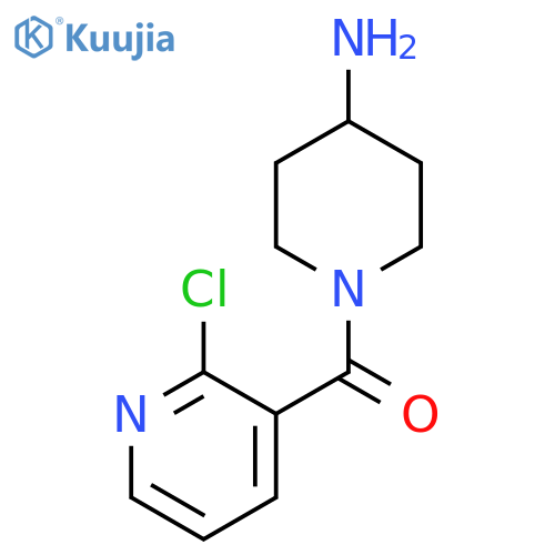 (4-Aminopiperidin-1-yl)(2-chloropyridin-3-yl)methanone structure