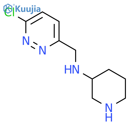 N-(6-chloropyridazin-3-yl)methylpiperidin-3-amine structure