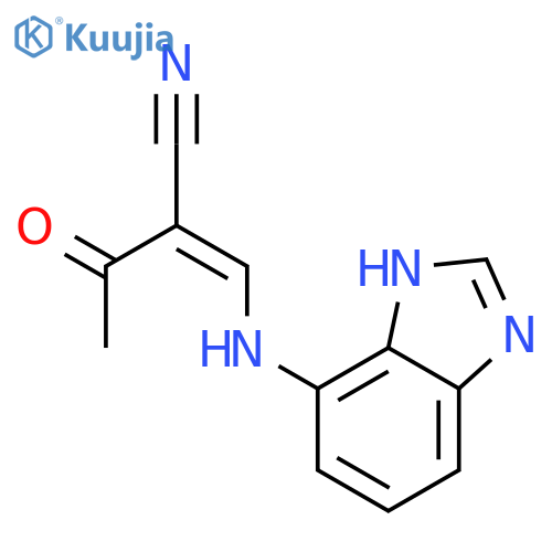 Butanenitrile, 2-[(1H-benzimidazol-4-ylamino)methylene]-3-oxo-, (Z)- structure