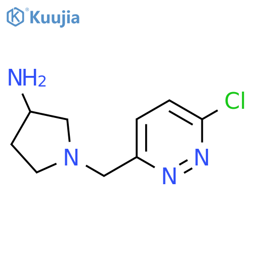 1-(6-chloropyridazin-3-yl)methylpyrrolidin-3-amine structure