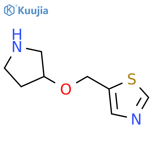 5-[(pyrrolidin-3-yloxy)methyl]-1,3-thiazole structure