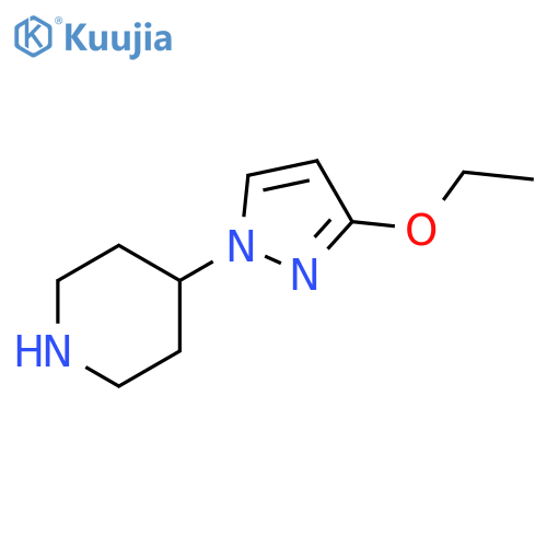4-(3-ethoxy-1H-pyrazol-1-yl)piperidine structure