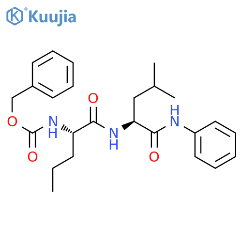 L-Leucinamide, N-[(phenylmethoxy)carbonyl]-L-norvalyl-N-phenyl- structure