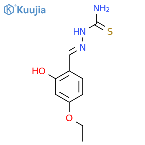 Hydrazinecarbothioamide, 2-[(4-ethoxy-2-hydroxyphenyl)methylene]- structure