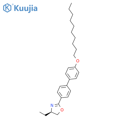 Oxazole, 2-[4'-(decyloxy)[1,1'-biphenyl]-4-yl]-4-ethyl-4,5-dihydro-, (R)- structure